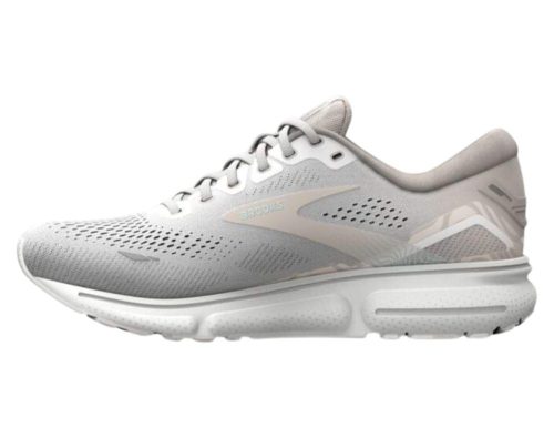 Brook Ghost 15 Womens B Width White Crystal Grey 189 3