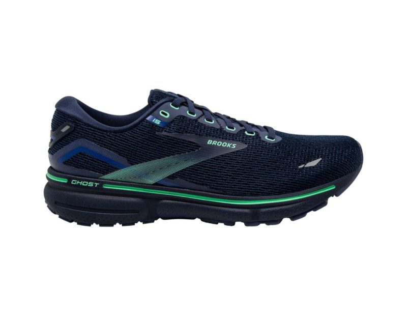 brooks ghost 15 mens b mu crown blue black green 01 af4615c9 5d0a 4d34 80c8 12b884243ec3