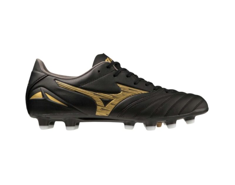 mizuno morelia neo 4 pro fg mens football boots black gold black 01