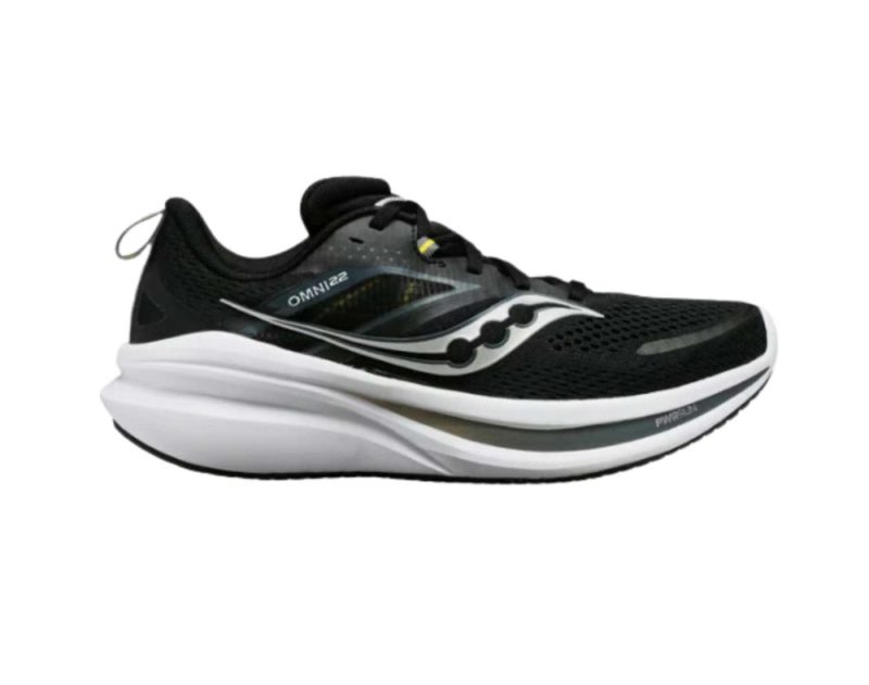 saucony omni 22 mens 2e black white 01